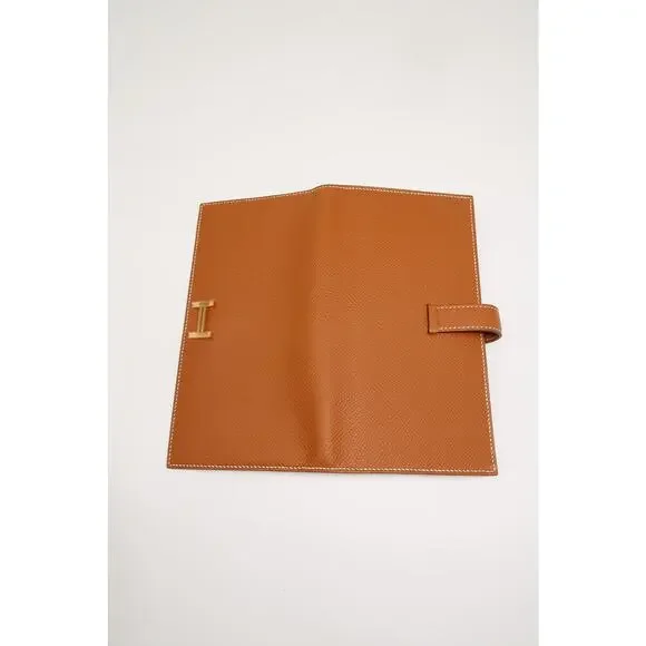 Hermès Bearn Souffle Gusseted Brown Leather Wallet - Picture 7 of 7